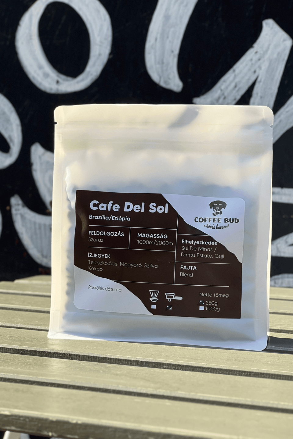 Cafe del Sol sötét pörkölésű szemes kávé